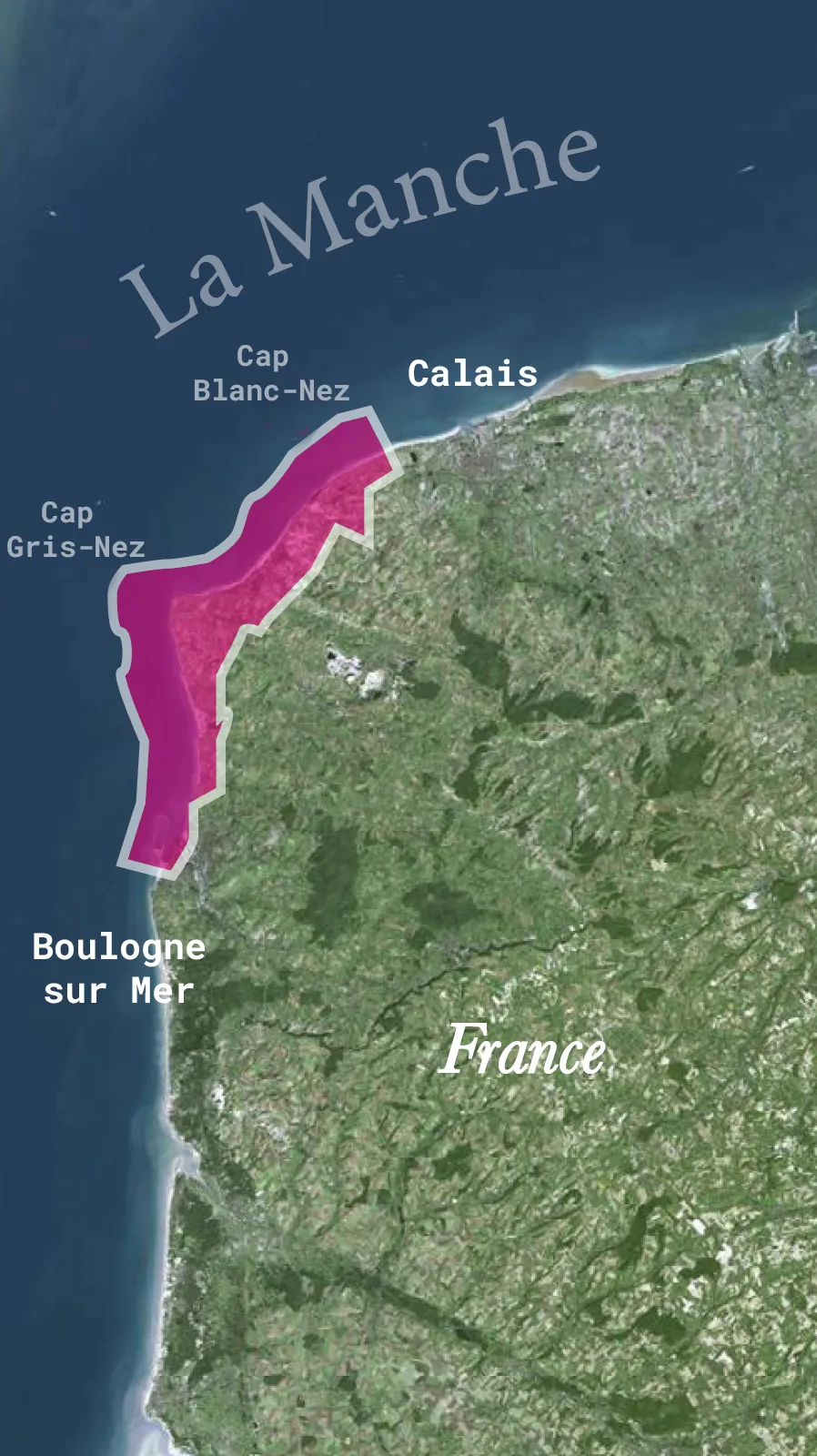 Carte des 2 caps