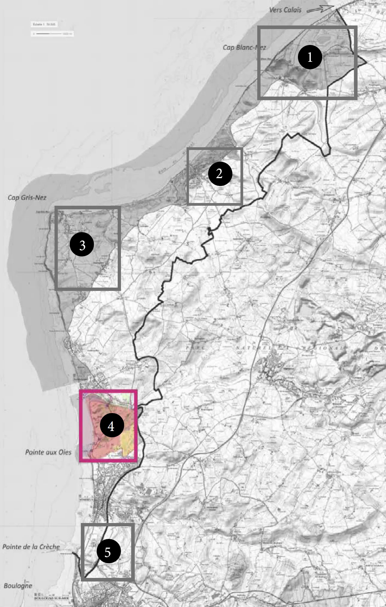 Carte pointe aux oies