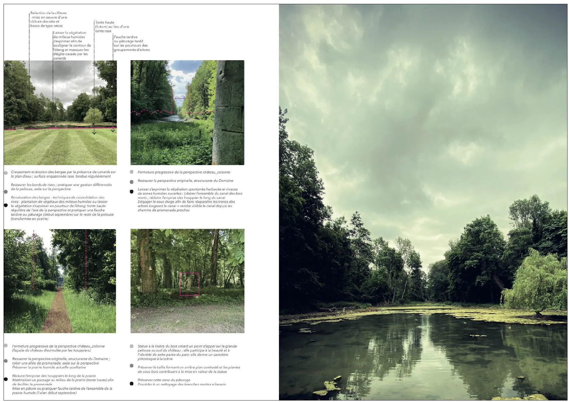 entités paysagères du parc