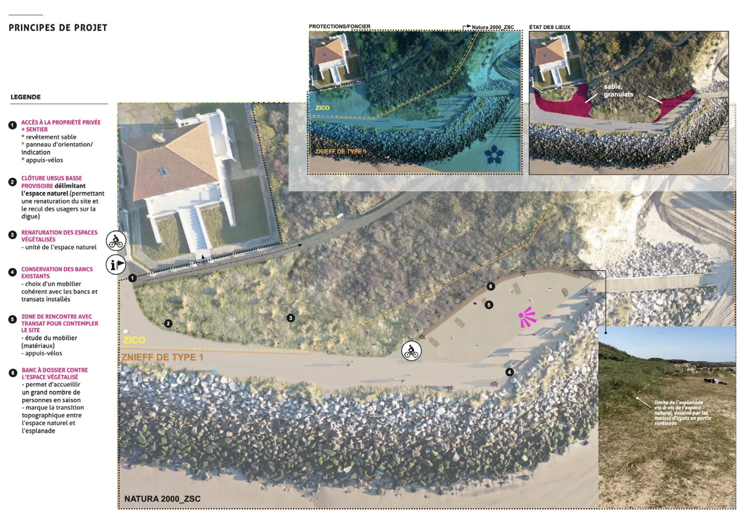 Principe projet paysager Wissant