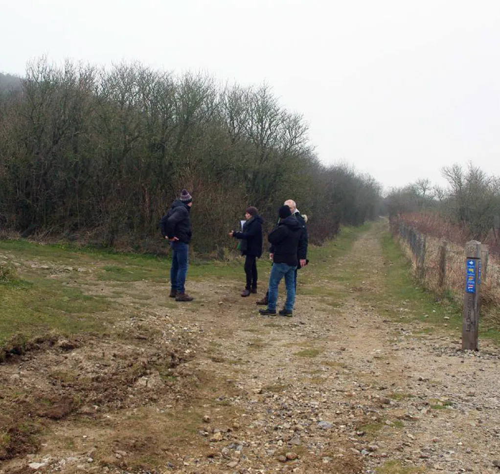 Visite sur site des paysagistes